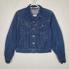 Vintage Union Made In USA 80s Ms Lee Denim Trucker Jacket Womens 11/12