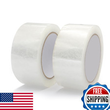 Maartla 2-Pack Clear Packing Tape 2"x93yd, Heavy Duty 2mil for Shipping/Moving