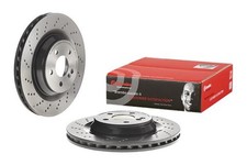2x BREMBO Bremsscheibe PRIME LINE - UV Coated 09.B842.41 für MERCEDES SL R230