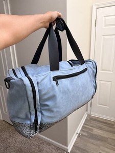 KKXS Large Light Blue elephant print shoe travel bag Adjustable Carry Strap