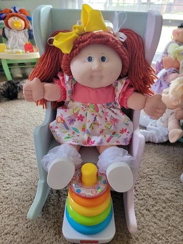 15th Anniversary  Cabbage Patch Kid  Hm1 Double Red Ponies Blue Eyes  Beautiful