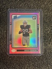 2024 Donruss Optic Brock Bowers Pink Rated Rookie #215 Vegas Raiders