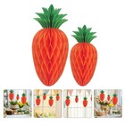  5 Pcs Papercraft Honeycomb Carrot Decorations Carrots Ornament Party