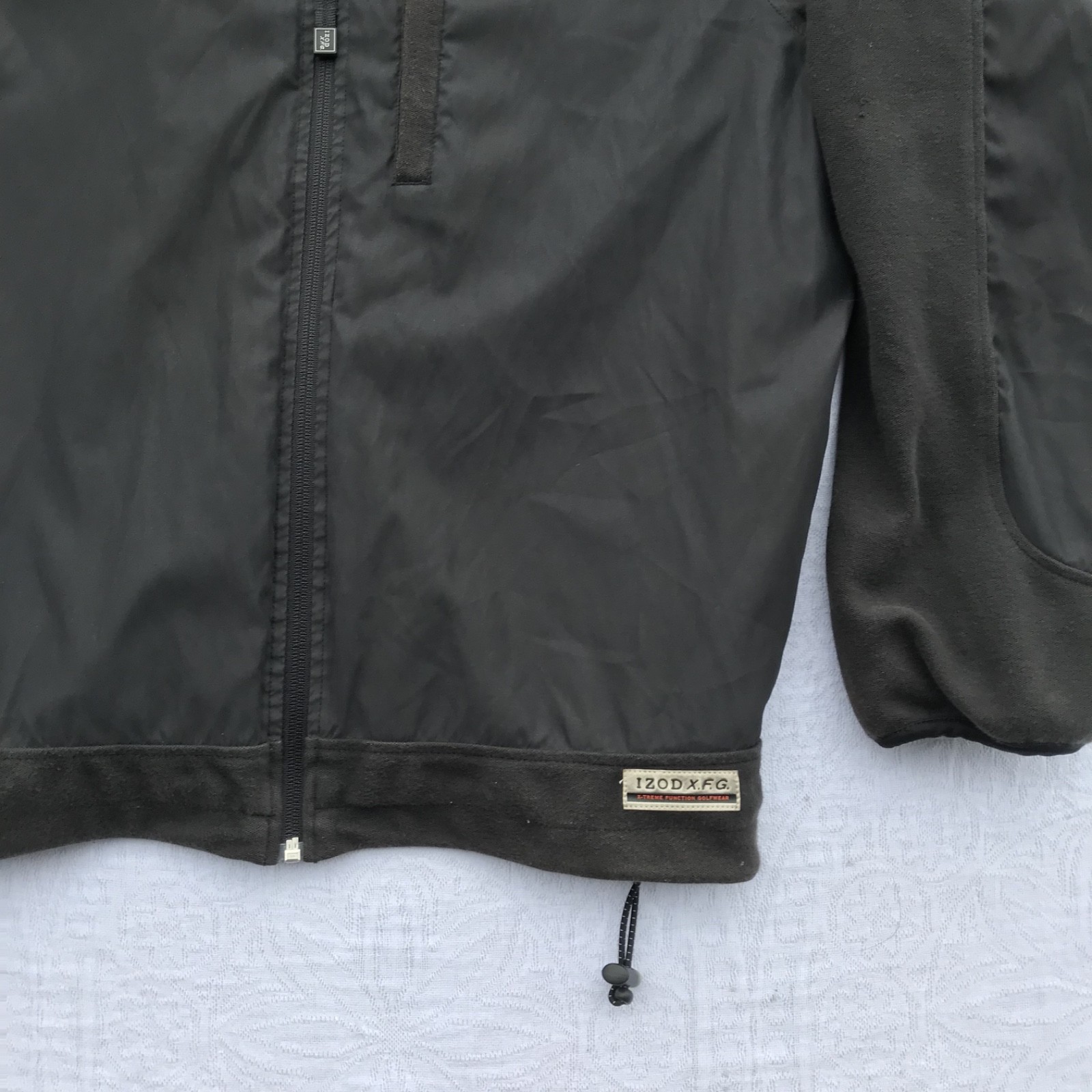 Izod X.F.G Full Zip Basic Jacket Polyester Black … - image 6