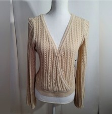 ASTR Beige dome sleeve cardigan size Medium