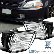 Fits 1996-1998 Honda Civic 234dr Clear Bumper Fog Lights Lampsswitchwiring