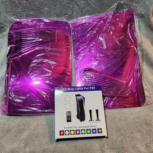 Piastre Cover Console PS5 Edizione Disco Faceplate Playstation 5 Rosa Metallizzato - Foto 4 di 5