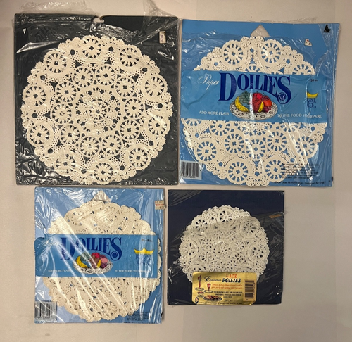 Sortiertes Set Vintage Papier Französische Spitze & Kunststoff Deckchen 1 Neu in Packung Backen Handwerk - Bild 2 von 8