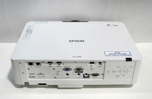 Epson PowerLite EB-L520W 3LCD WXGA Projector 5200 Lumens 410 Hours Tested