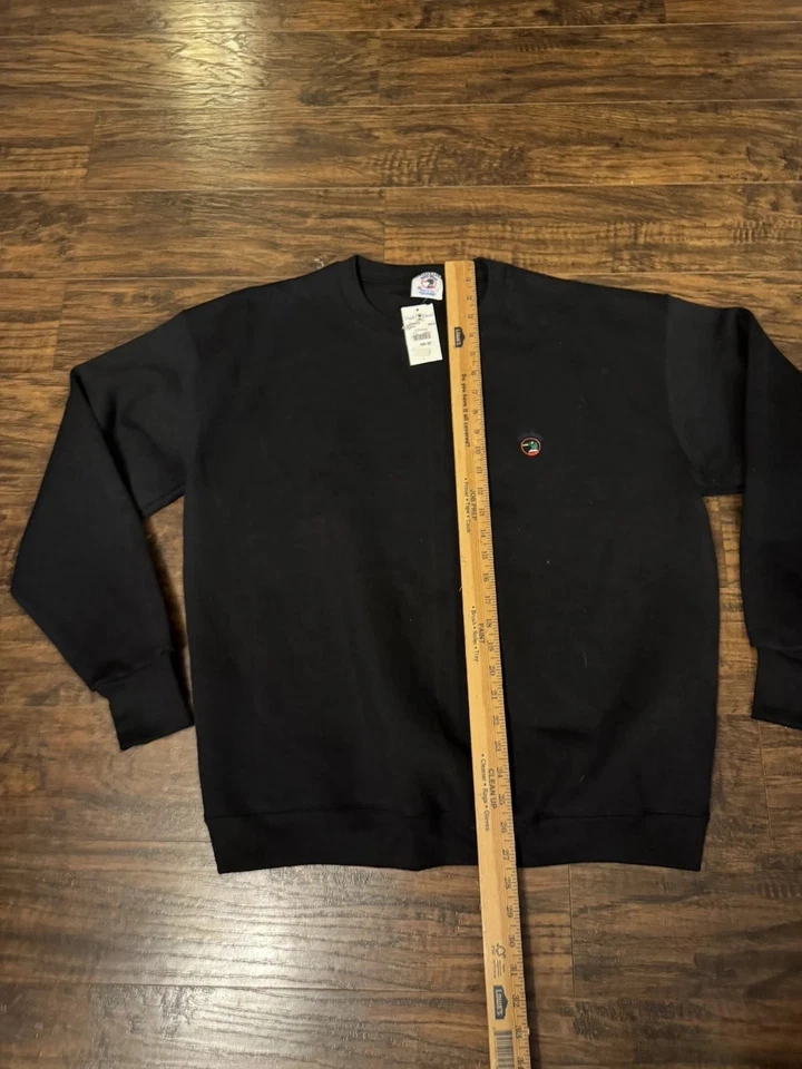Sudadera de Colección Años 90 Cabeza de Pato Para Hombre Bordada Negra Cuello Redondo Talla:XL Foto 4 de 4