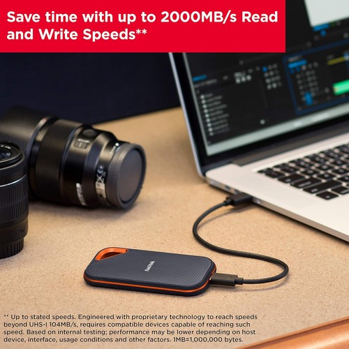 SanDisk Extreme PRO Portable SSD 2 TB (externe SSD, NVMe-SSD-Performance, 2,5 Zo - Afbeelding 6 van 6