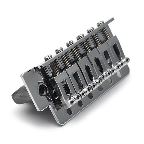 Sistema ponte tremolo chitarra blocco singolo per Stratocaster Strat SQ ST cromato - Foto 6 di 8