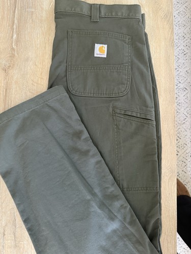 Carhartt Men’s Green Cargo Pants Sturdy Work BRAND NEW WITH TAGS 36x34