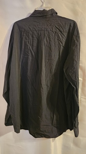 Mens Eddie Bauer Size XL Tall Black Button Up Dress Shirt - Bild 2 von 4