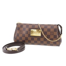 Louis Vuitton LV Eva Damier Umhängetasche gebraucht N55213 braun #EG823 S