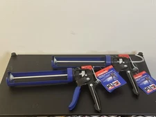 WORKPRO Caulking Gun 9:1 & 18:1 Thrust Ratio Silicone gun w/Comfort Grip - Two