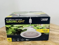 Feit Electric Full Spectrum Clamp On Led Plant Grow Light 32W 8" New Open Box