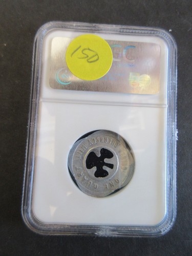 1931-48 GOOD FOR 1 QUART TOKEN SHAMROCK DAIRY TUCSON, AZ  NGC GRADED MS-63 - Picture 4 of 5
