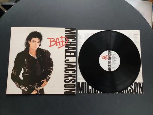 MICHAEL JACKSON  - BAD 1987 UK PRESS 12" VINYL RECORD LP EX
