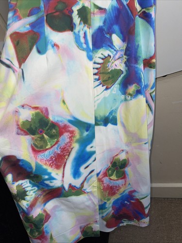 Karen Millen Multi Orchid Print Pencil Dress Size 12 Hanger Doesn’t Do Justice - Picture 8 of 11