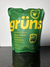 Gruns Adults Superfoods Greens Gummies, 28 Pack