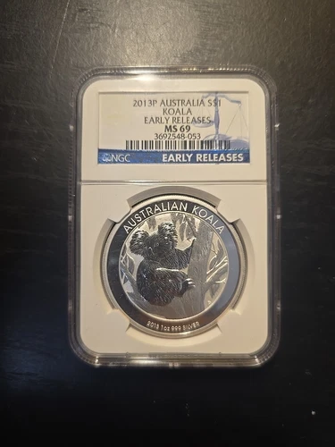 2013 P AUSTRALIA SILVER DOLLAR ~ NGC MS-69 KOALA EARLY RELEASES ~ FREE SHIPPING