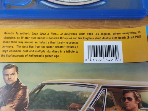 Once Upon a Time In Hollywood BLU-RAY + DVD Tarantino Brad Pitt Leonardo Margot - Foto 11 di 23