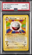 1999 POKEMON BASE SET 1ST EDITION #21 ELECTRODE PSA 10