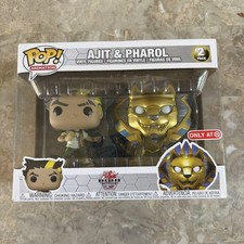 Funko Pop! Animation Ajit & Pharol 2 Pack Exclusive Bakugan Armored Alliance New