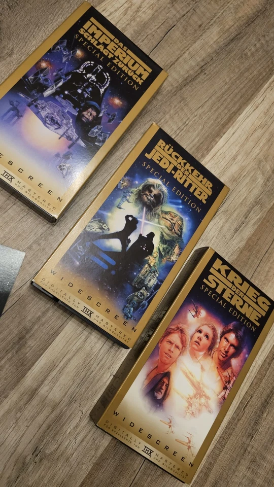 Star Wars - Krieg der Sterne 1997 Trilogie Teil 1-3 - VHS Special Edition Gold - Bild 3 von 4