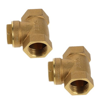 2 Pcs Kupferventil Vertikales Inline-wasserrückschlagventil Einwegventil