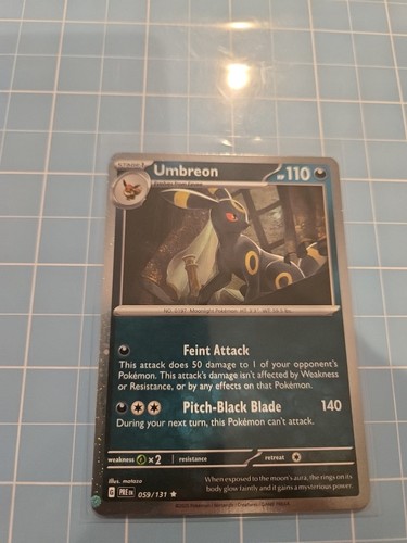 Umbreon 059/131 Cosmos Holo Prismatic Evolutions Mini Tin Costco Exclusive