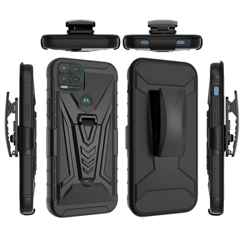For TCL A3 Hybrid Rugged Belt Clip Holster TPU Heavy Duty Armor Stand Case Cover - Picture 6 of 7