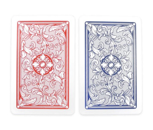 Legacy Brücke Größe Jumbo Index 4 Farben Spielkarten Doppel Deck (Rot und Blau) - Bild 5 von 6