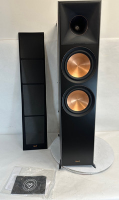 Used -Klipsch RP-8060FA II Ebony Dolby Atmos Tower Speaker, Single- DAMAGED