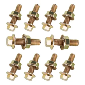 10 PCS Exhaust Manifold Bolts, M8 x 1.25 x 30mm High Strength Carbon Steel Fl... - Picture 1 of 6