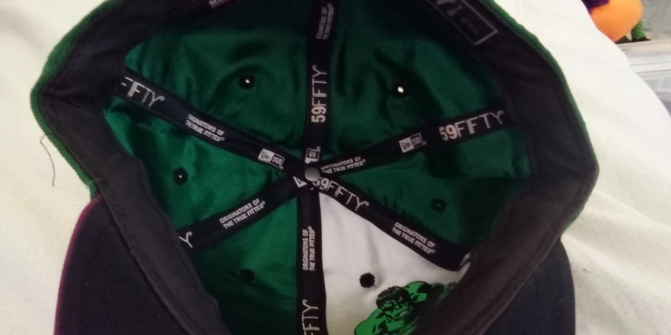 Gorra Marvel Incredible Hulk Talla 7 7/8 59 Fifty Foto 4 de 4