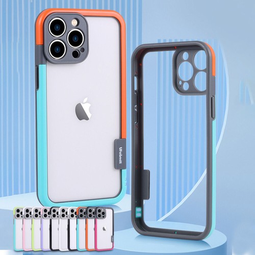 For iPhone 16 15 Pro Max 14 13 Silicone Frame Shockproof Heat dissipation Case - Picture 16 of 34