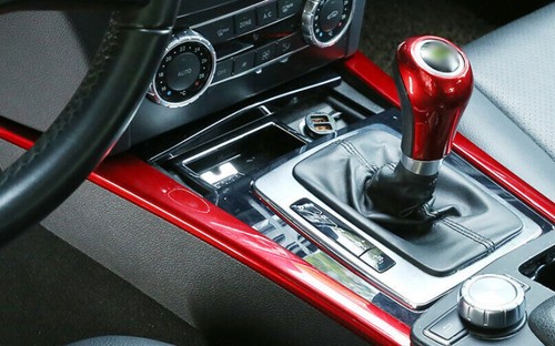 Fit For Benz C-Class 2008-2014 Red Interior Gear Shift Both Side Strip Trim 2pcs - Picture 4 of 9