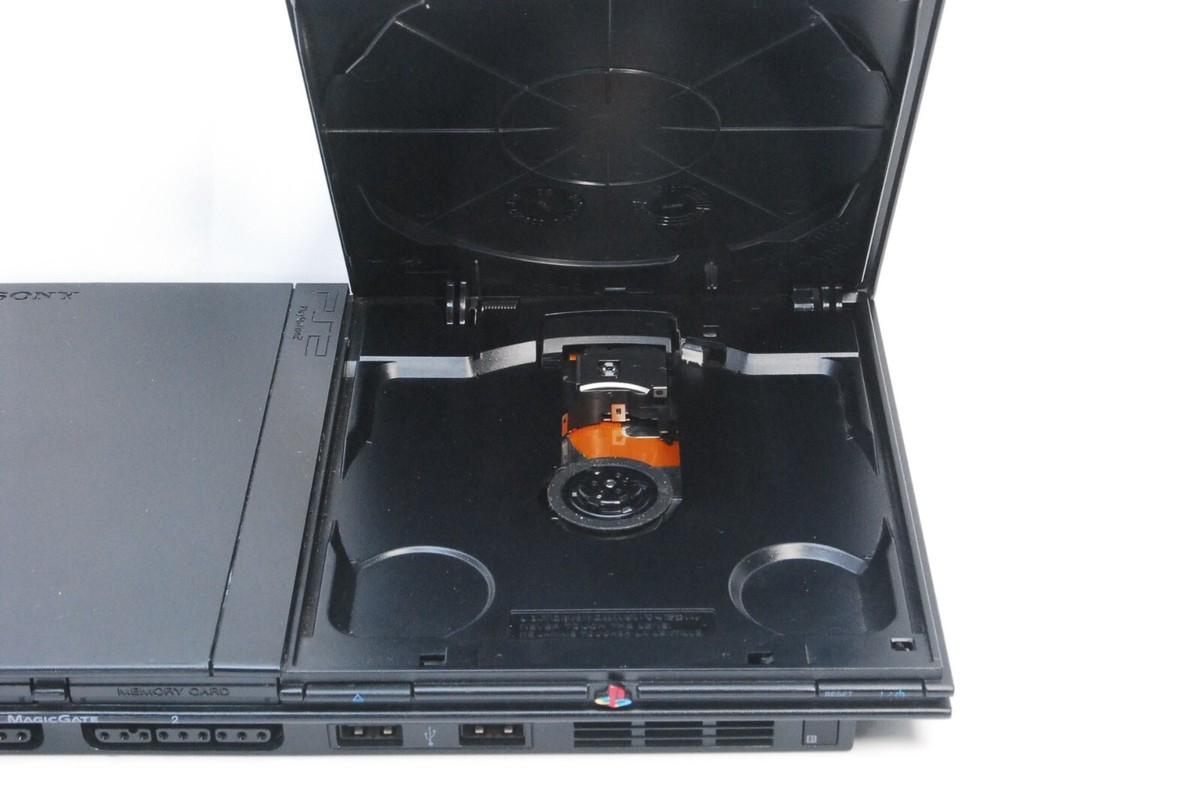 Sony PlayStation 2 PS2 Slim SCPH-70000 Black Console 8MB Memory