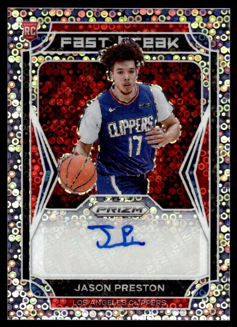 2021-22 Prizm Fast Break Autograph Jason Preston Auto Los 2021-22 Prizm Fast Break Autograph Jason Preston Auto Los