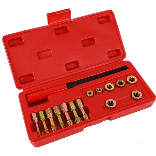 15pc Metric Thread Restorer Tool Set Metric Rethread Repair Tool Thread Chaser A - Picture 18 of 19