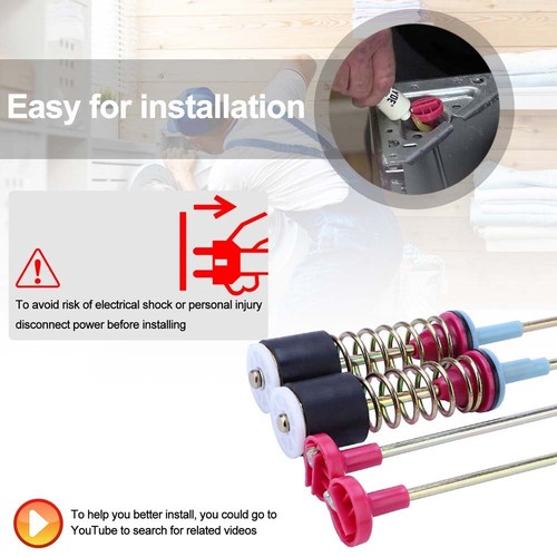 For Samsung WA50R5200AW/US WA50R5400AW/US Washer Suspension Rod Kit DC97-05280W - Picture 5 of 12