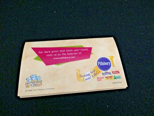 LOTE 5 PILLSBURY muñeca beanbag + libro de cocina de bolsillo + formulario de pedido DOUGHBOY + BOLSOS DE MANO - Imagen 7 de 10