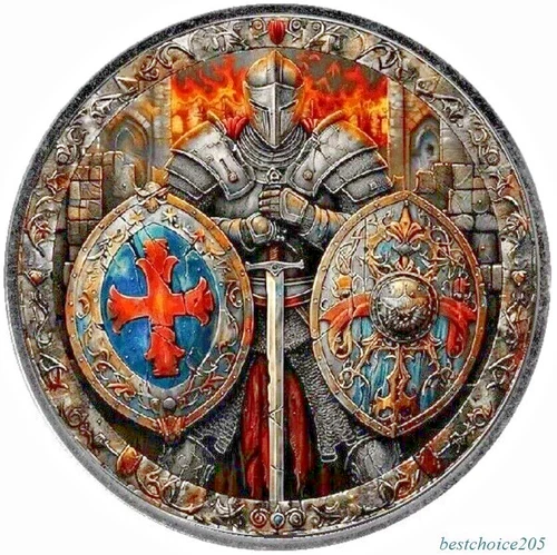 Silver Coin: 2024 American Eagle "Warrior of Fire" Color - 1 oz Fine Silver -