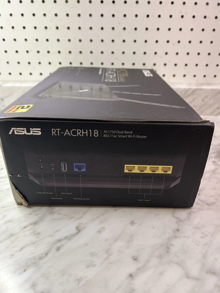 ASUS AC1750 WiFi Router (RT-ACRH18) - Dual Band Wireless Sealed - Image 2 of 4