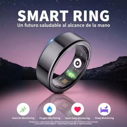 Rastreador de salud con anillo inteligente AI, monitor impermeable para iPhone - Picture 4 of 20