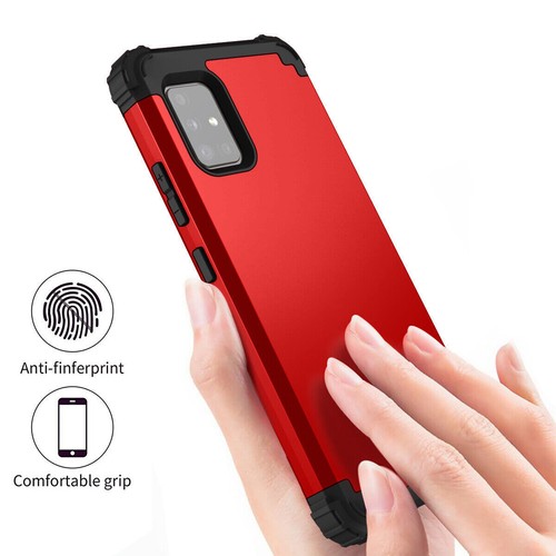 Für Samsung Galaxy A51 A71 5G A52 A72 Stoßfest Gummi Rückseite Hybrid Etui Abdeckung - Bild 21 von 36