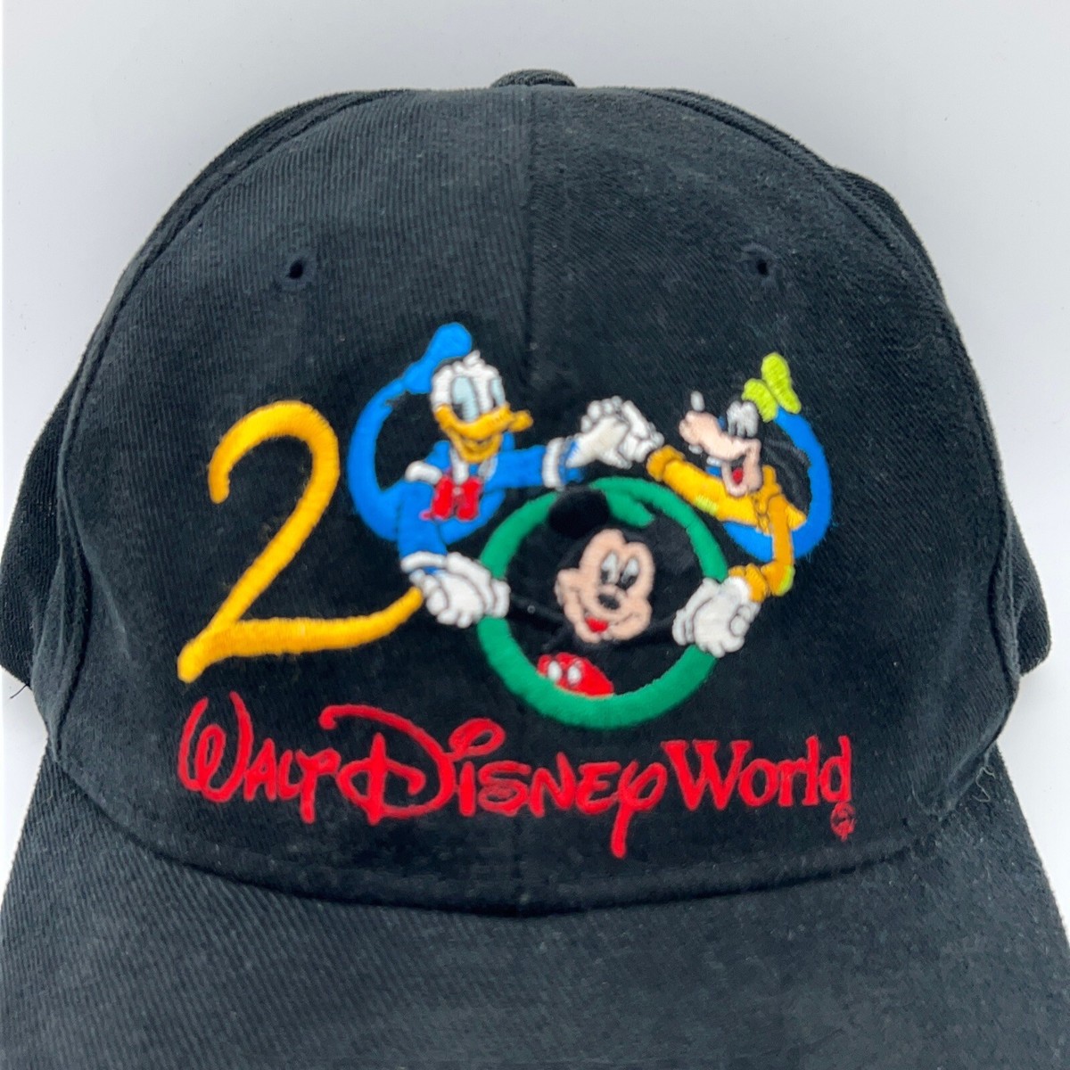 vintage 2000 WALT DISNEY WORLD STRAPBACK HAT mickey mouse 