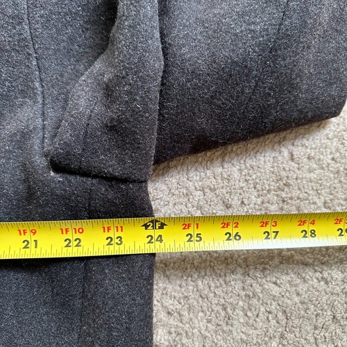 Jos A Bank Coat Mens Large *Flaw* Reversable Wool Blend Jacket Button Close - Picture 11 of 15